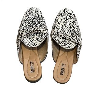 Born leopard mules size 8 women